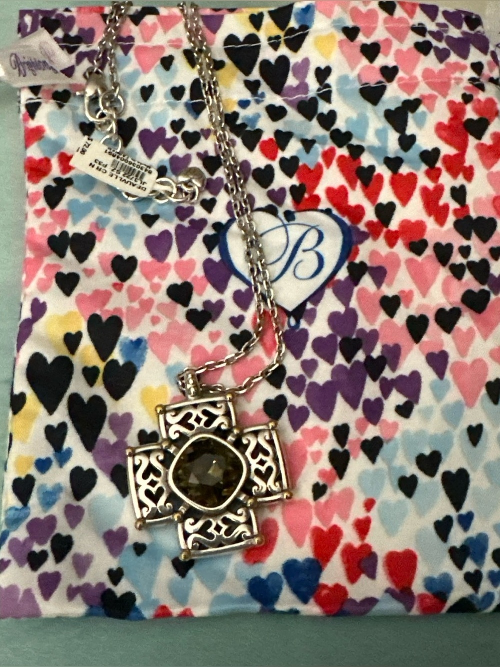 Gorgeous Brighton Deauvlle Cross Necklace,NWT